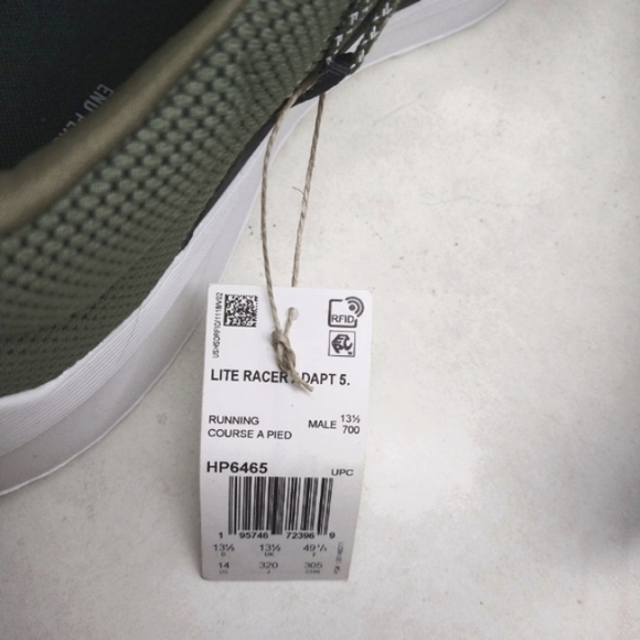 Adidas Lite Racer Adapt Training Cloudfoam Comfort Sneakers NWT Size 14 - Picture 7 of 7